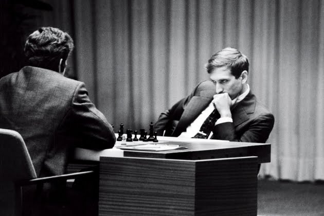 Boris Spassky & Bobby Fischer by Harry Benson