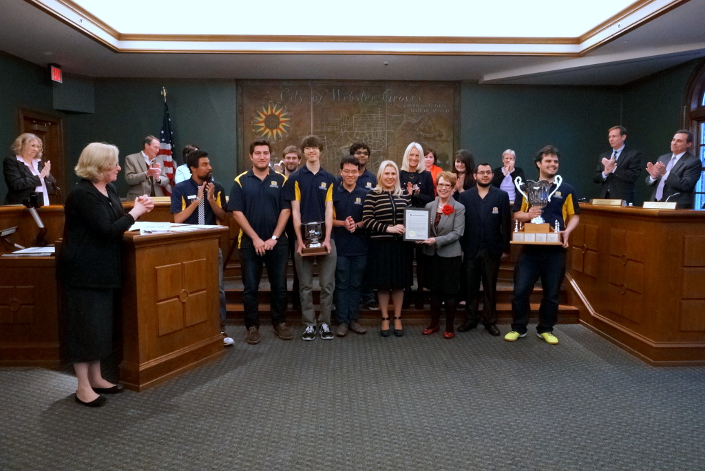 Webster U chess at City Hall 2015