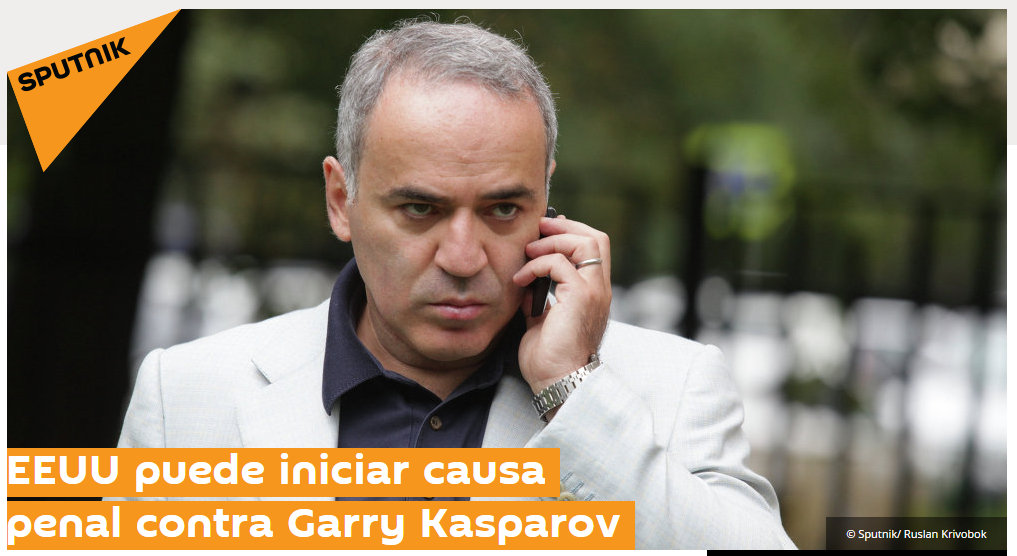 Kasparov Corruption in Spanish
