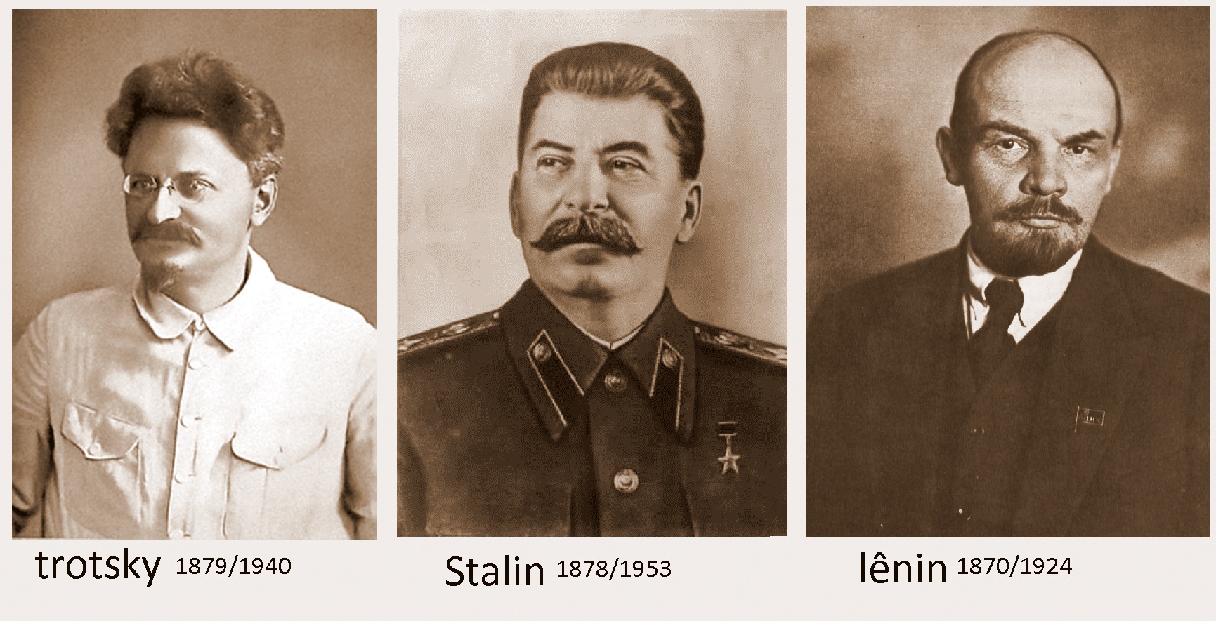 Risultati immagini per trotsky lenin stalin