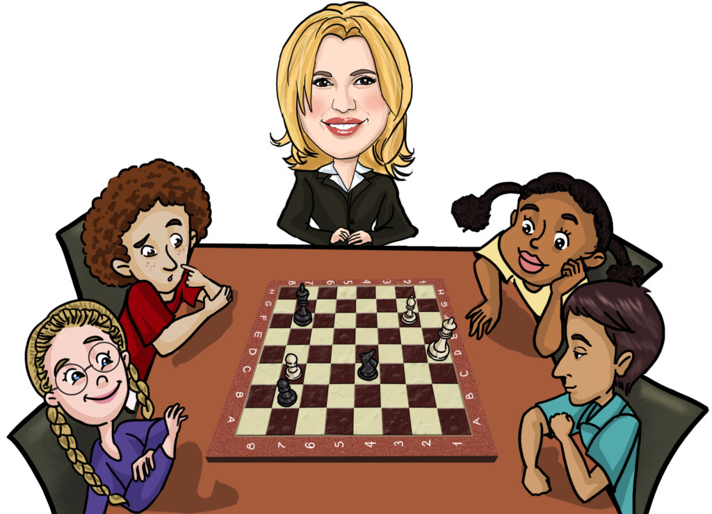 Susan Polgar teaches chess