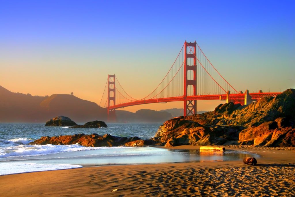 baker beach is a state and national public beach on the pacific ocean coast on the san francisco peninsula